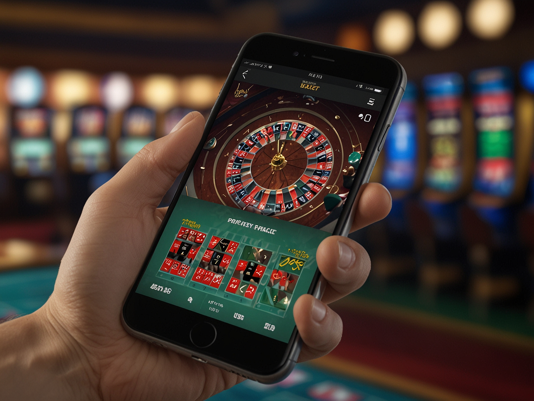 Elon Casino mobile web in use